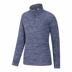 Mountain Warehouse Womens/Ladies Snowdon Melange Fleece Top - 22 UK, Dark Blue