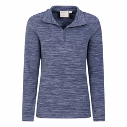 Mountain Warehouse Womens/Ladies Snowdon Melange Fleece Top - 22 UK, Dark Blue