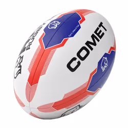 Rhino League Comet Rugby Ball - 5, White