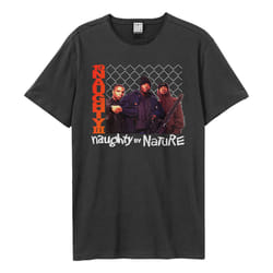 Amplified Unisex Adult Hip Hop Hooray Naughty By Nature T-Shirt - XS, Charcoal