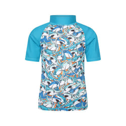 Mountain Warehouse Childrens/Kids Shark Long-Sleeved Rash Top - 2-3 Years, Bright Blue
