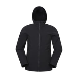 Mountain Warehouse Mens Retreat Packable Soft Shell Jacket - 3XL, Black