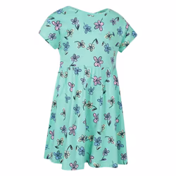 Mountain Warehouse Girls Essentials Lora Floral Dress - 7-8 Years, Pale Green