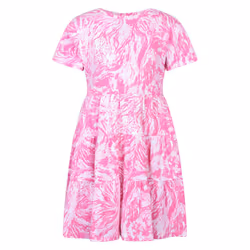 Mountain Warehouse Childrens/Kids Ava Tiered Dress - 3-4 Years, Bright Pink
