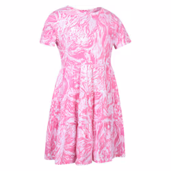 Mountain Warehouse Childrens/Kids Ava Tiered Dress - 5-6 Years, Bright Pink