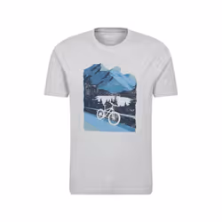 Mountain Warehouse Mens Bike T-Shirt - XS, Medium Grey