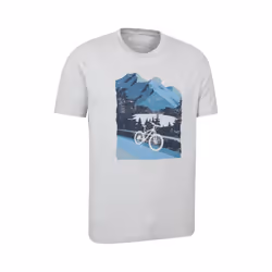 Mountain Warehouse Mens Bike T-Shirt - XS, Medium Grey
