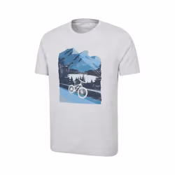 Mountain Warehouse Mens Bike T-Shirt - XS, Medium Grey