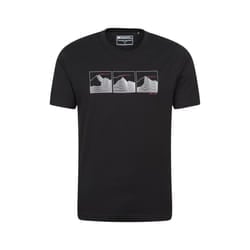 Mountain Warehouse Mens Mountain Peaks T-Shirt - XS, Jet Black