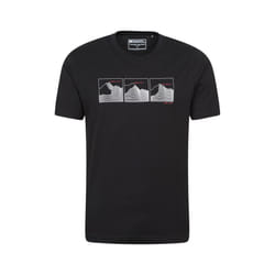 Mountain Warehouse Mens Mountain Peaks T-Shirt - XXL, Jet Black