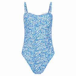 Mountain Warehouse Womens/Ladies Resort Printed Tummy Control One Piece Swimsuit - 6 UK, Blue