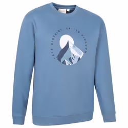Mountain Warehouse Mens Regional District Lake Sweatshirt - XL, Blue