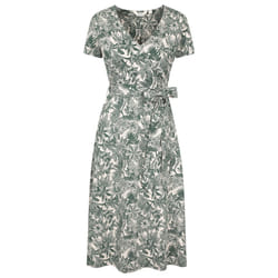 Mountain Warehouse Womens/Ladies Santorini Floral Wrap Midi Dress - 16 UK, Khaki Green