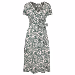 Mountain Warehouse Womens/Ladies Santorini Floral Wrap Midi Dress - 8 UK, Khaki Green