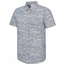 Mountain Warehouse Mens Tropical Floral Short-Sleeved Shirt - L, Corn Blue