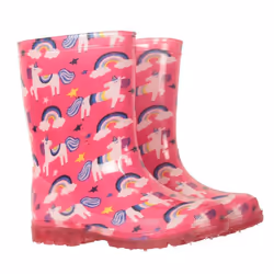 Mountain Warehouse Toddler Splash Light Up Wellington Boots - 10 UK Child, Pink