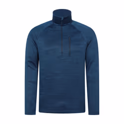 Mountain Warehouse Mens Half Zip Midlayer - 3XL, Dark Blue