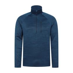 Mountain Warehouse Mens Half Zip Midlayer - 3XL, Dark Blue