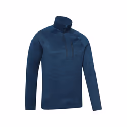 Mountain Warehouse Mens Half Zip Midlayer - 3XL, Dark Blue