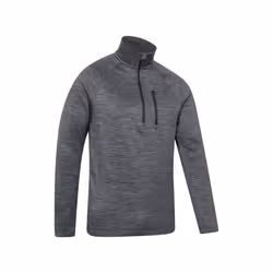 Mountain Warehouse Mens Half Zip Midlayer - XXL, Grey