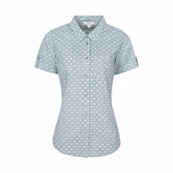 Mountain Warehouse Womens/Ladies Coconut Tree Short-Sleeved Shirt - 10 UK, Light Khaki
