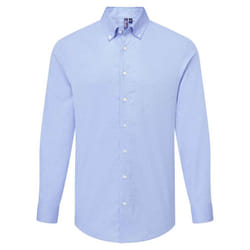 Premier Mens Supreme Oxford Long-Sleeved Formal Shirt - 4XL, Oxford Blue