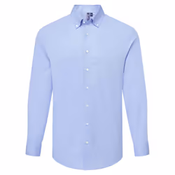 Premier Mens Supreme Oxford Long-Sleeved Formal Shirt - S, Oxford Blue