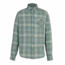 Regatta Mens Loran Checked Long-Sleeved Shirt - 5XL, Glacier