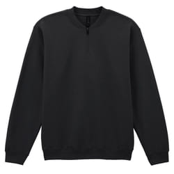 Gildan Unisex Adult Softstyle Midweight Quarter Zip Sweatshirt - L, Black