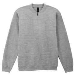 Gildan Unisex Adult Softstyle Midweight Quarter Zip Sweatshirt - L, Sport Grey