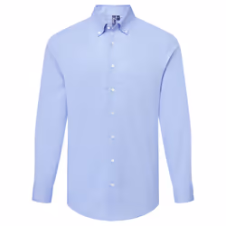 Premier Mens Supreme Oxford Long-Sleeved Formal Shirt - XL, Blue Oxford