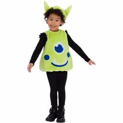 Smiffys Childrens/Kids Alien Tabard Set - 1-2 Years, Green/Blue