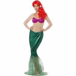 Smiffys Womens/Ladies Deluxe Mermaid Costume Set