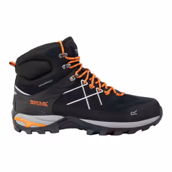 Regatta Mens Samaris Pro II Suede Walking Boots - 10 UK, Ash/Blaze Orange