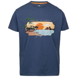 Trespass Mens Pendla Printed T-Shirt - L, Indigo Tone Marl