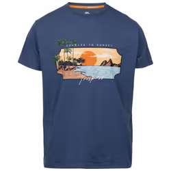Trespass Mens Pendla Printed T-Shirt - XL, Indigo Tone Marl