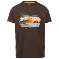 Trespass Mens Pendla Printed T-Shirt - S, Peat Marl