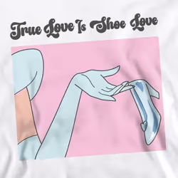 Cinderella Unisex Adult Shoe Love Sweatshirt - S, White