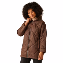 Regatta Womens/Ladies Emila Quilted Jacket - 20 UK, Dark Brown/Warm Taupe