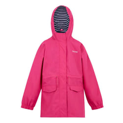 Regatta Childrens/Kids Ballina Stripe Waterproof Jacket - 14 Years, Pop/Navy/White