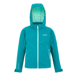 Regatta Childrens/Kids Acidity VIII Soft Shell Jacket - 3-4 Years, Exotic Plume/Aruba Blue