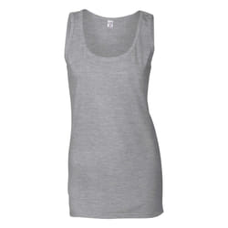 Gildan Womens/Ladies Soft Tank Top - L, Sports Grey