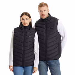 Ribbon Unisex Adult Eskimo Padded Gilet - XL, Black