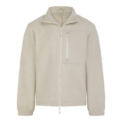 Front Row Unisex Adult Sherpa Recycled Fleece Jacket - XS, Natural