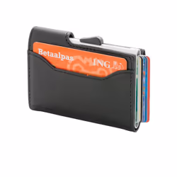 C-Secure RFID Wallet and Card Holder Set - One Size, Black