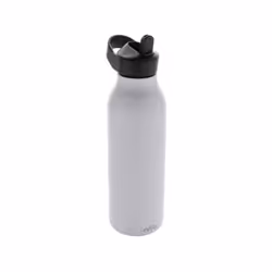 Avira Ara Flip Top Recycled Stainless Steel 500ml Water Bottle - One Size, White