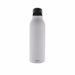 Avira Ara Flip Top Recycled Stainless Steel 500ml Water Bottle - One Size, White