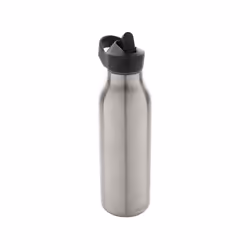 Avira Ara Flip Top Recycled Stainless Steel 500ml Water Bottle - One Size, Silver
