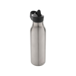 Avira Ara Flip Top Recycled Stainless Steel 500ml Water Bottle - One Size, Silver