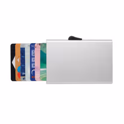 C-Secure Aluminium RFID Blocking Card Holder - One Size, Silver